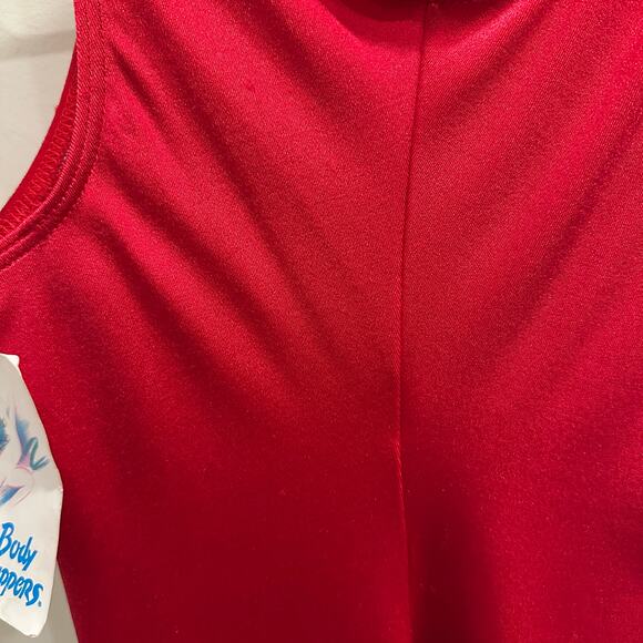 VTG 80s Body Wrappers XS Deadstock Red Unitard Dance Leotard Catsuit Cosplay - Picture 8 of 14